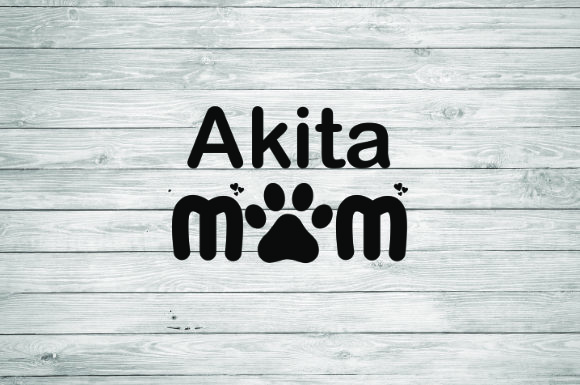 Akita Mom Graphics for Illustrations
