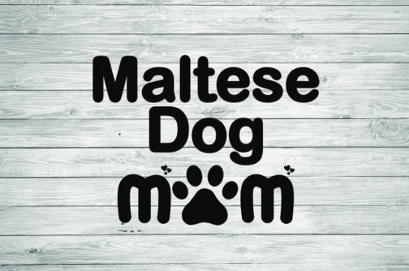 Maltese Dog Mom: Graphics for Branding & Illustrations