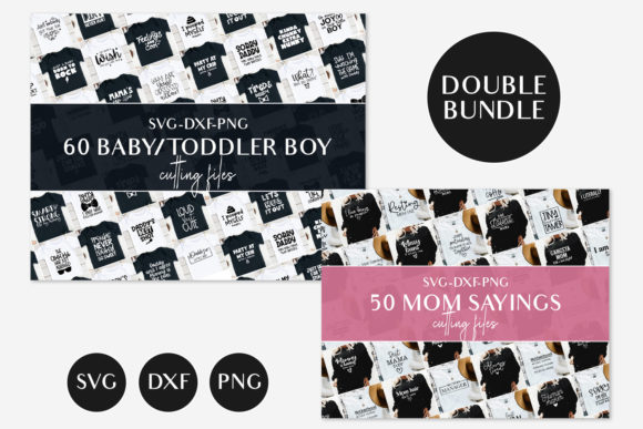 Mom and Boy Baby Toddler Svg Bundle