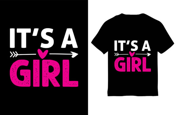Mom T-Shirt Design, It's a Girl