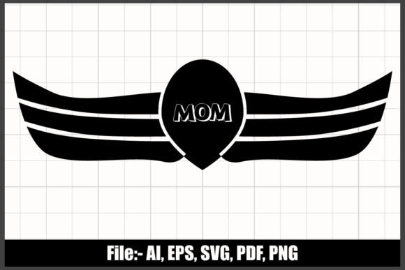Mother’s Day SVG Design, Angel Mom